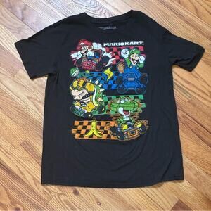 MarioKart Kids MAD Engine Black T-Shirt XL